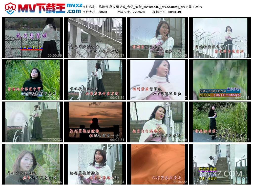 陈淑芳-秋夜想爷娘_台语_流行_MA108745